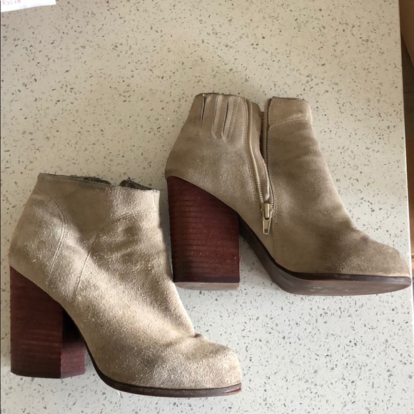 Jeffrey Campbell Shoes - Jeffrey Campbell gray suede hanger bootie Jeffrey Campbell Shoes - Jeffrey Campbell gray suede hanger bootie